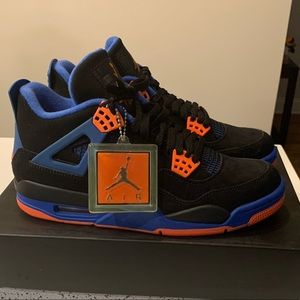 Air Jordan IV - Cavs Edition - Blk, Orange & Blue